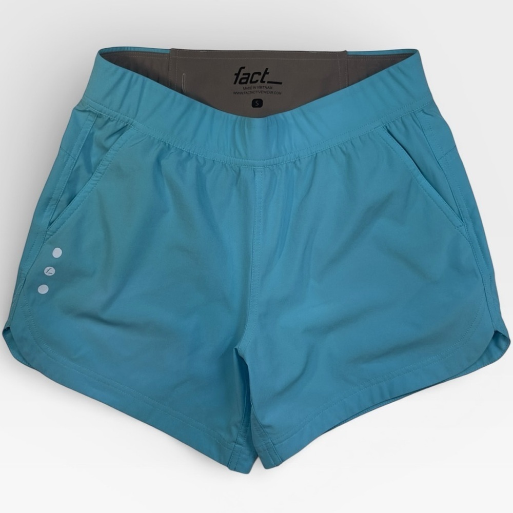 Fact Activewear Women's Blue Athletic Shorts SMALL NWOT